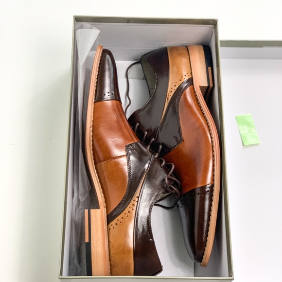 GIOVANNI MENS DRESS SHOES NIB SIZE 11 Cognac